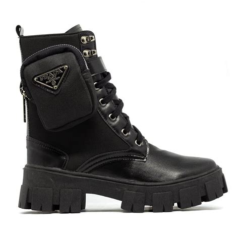 bota coturno prada|botas prada para mujer.